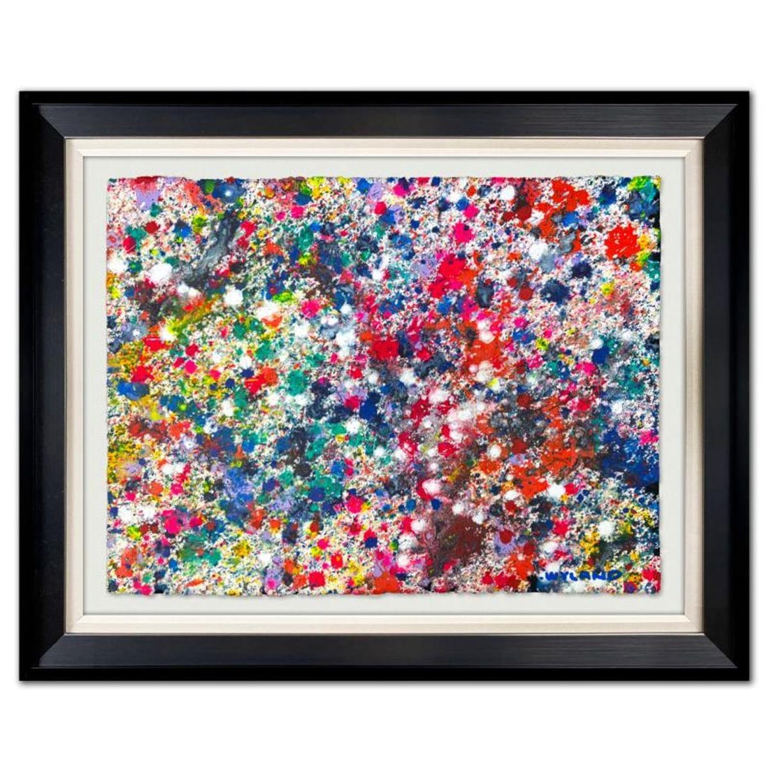 Wyland, "Untitled Abstract" Framed Original Painting on Paper, Hand Signed with Letter of: This is an original watercolor painting on paper by Wyland, hand signed by the artist. This piece comes custom framed. Includes Letter of Authenticity. Measures approximately 31" x 38.5" x (framed), 2