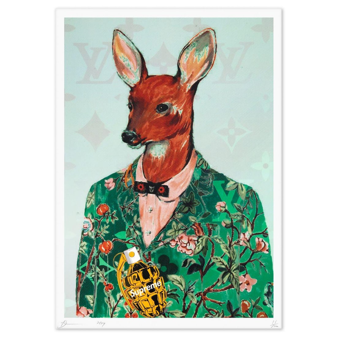 Death NYC- Fine art Print: Artist: Death NYC. Medium: Fine art Print. Size: 18" x 12". Signature: Hand signed and numbered. Certificate of Authenticity: Is included. Reference#: 49382.