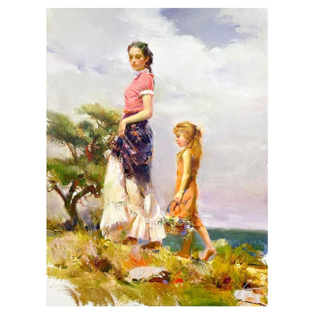 Pino (1939-2010), "Rural Retreat" Limited Edition on Canvas, Numbered and Hand Signed with: Rural Retreat is a limited edition giclee on canvas by Pino (1939-2010), numbered and hand signed by the artist. Includes Certificate of Authenticity. Measures approx. 40" x 30" (image). Reference#: 9