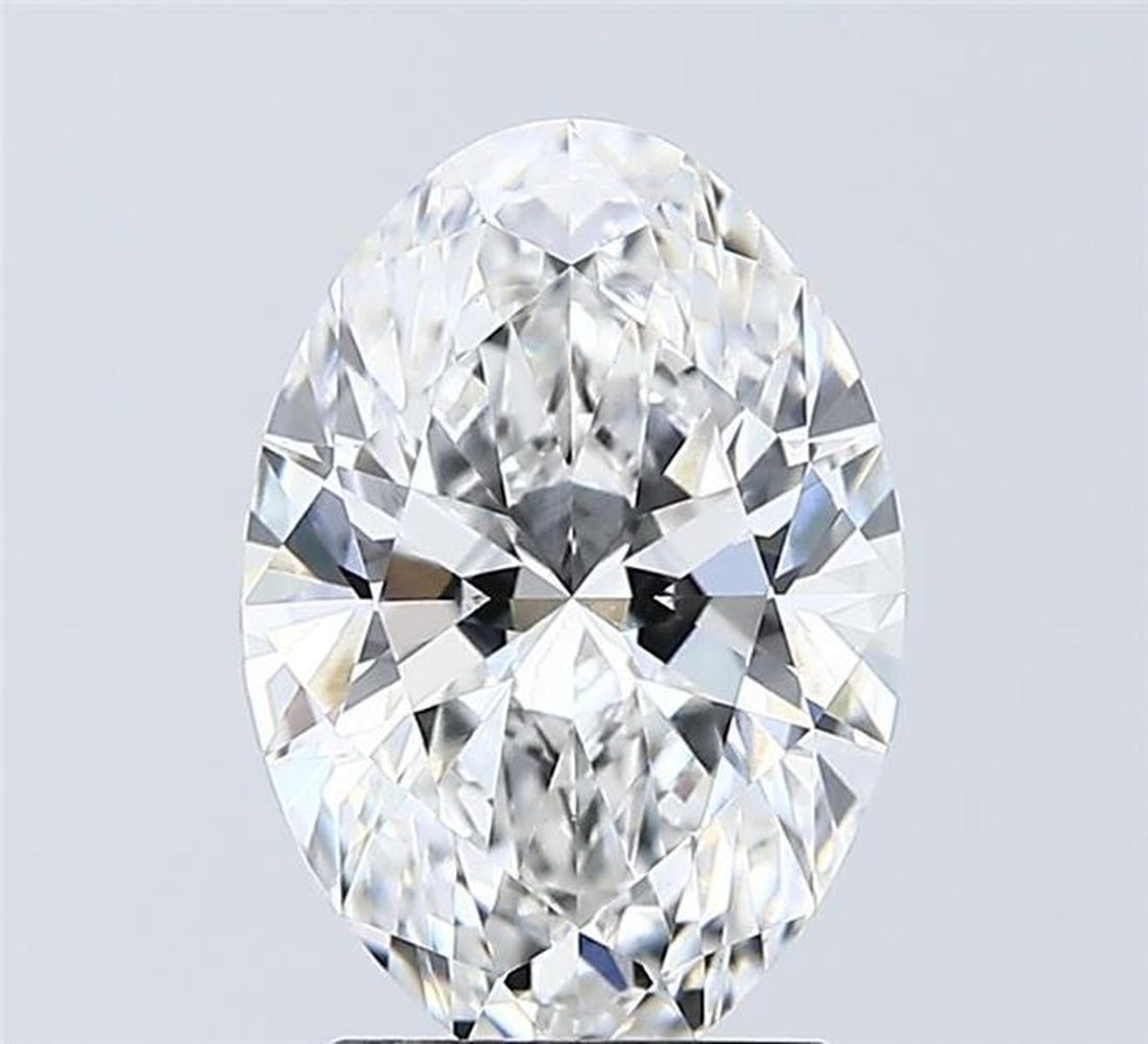Lab Grown 2.05 ct, Color E/VVS2 IGI Graded Diamond: Lab/Natural Diamond: Lab Carat Weight: 2.05 Color Grade: E Clarity Grade: VVS2 Model: Oval Fluorescence: N Polish: EXCELLENT Symmetry: EXCELLENT Depth: 63.4 Table: 60 Size: 10.38-7.13-4.52 Certificate