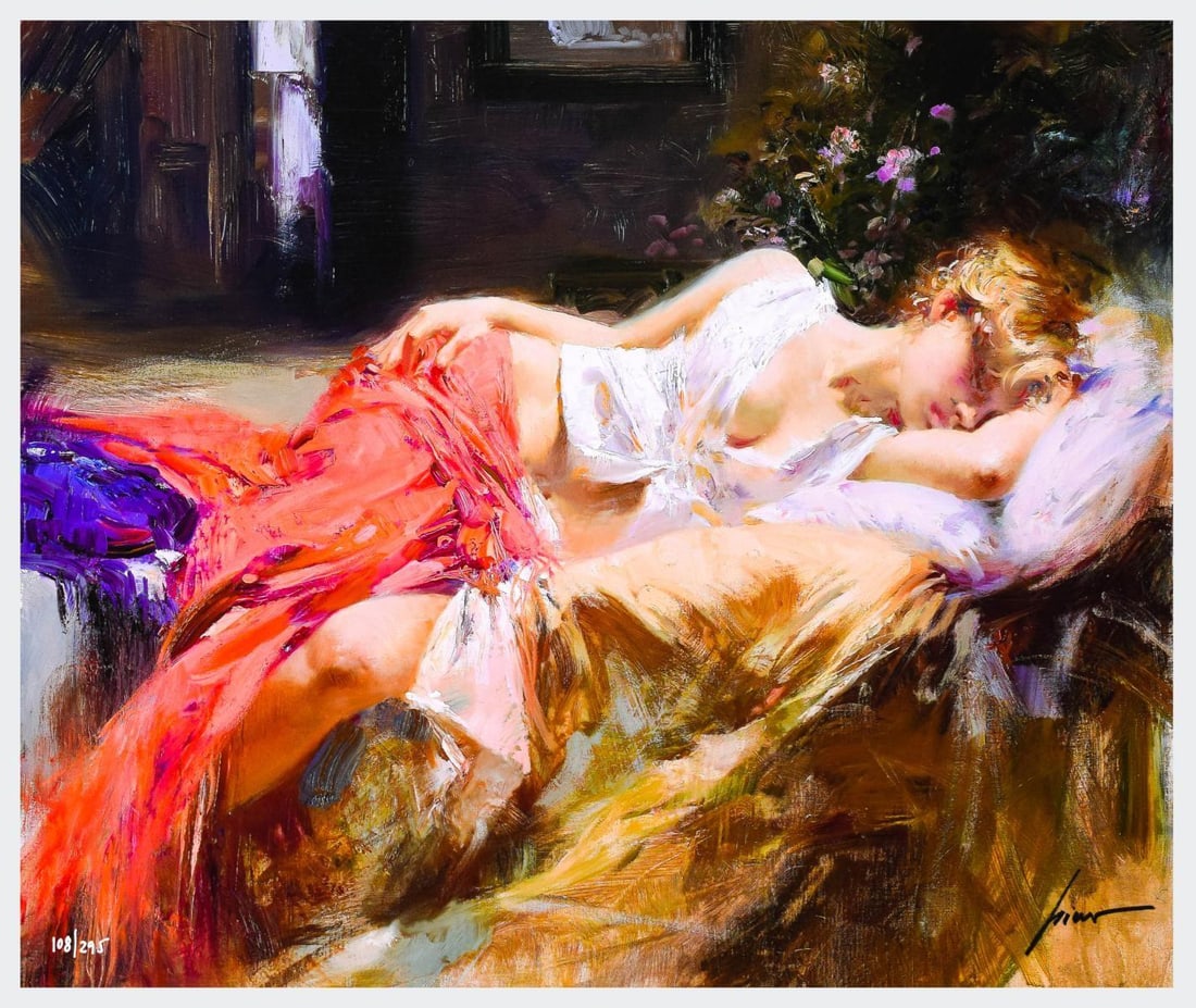 Pino (1939-2010)- Giclee on paper "Day Dream": Artist: Pino (1939-2010). Medium: Giclee on paper. Title: Day Dream. Size: 16" x 20". Reference#: 16360.