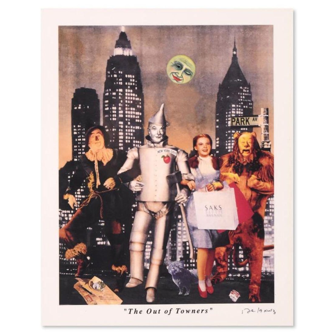 Nelson De La Nuez, "The Out of Towner" AP Limited Edition, Numbered and Hand Signed with Letter of (1 of 2)
