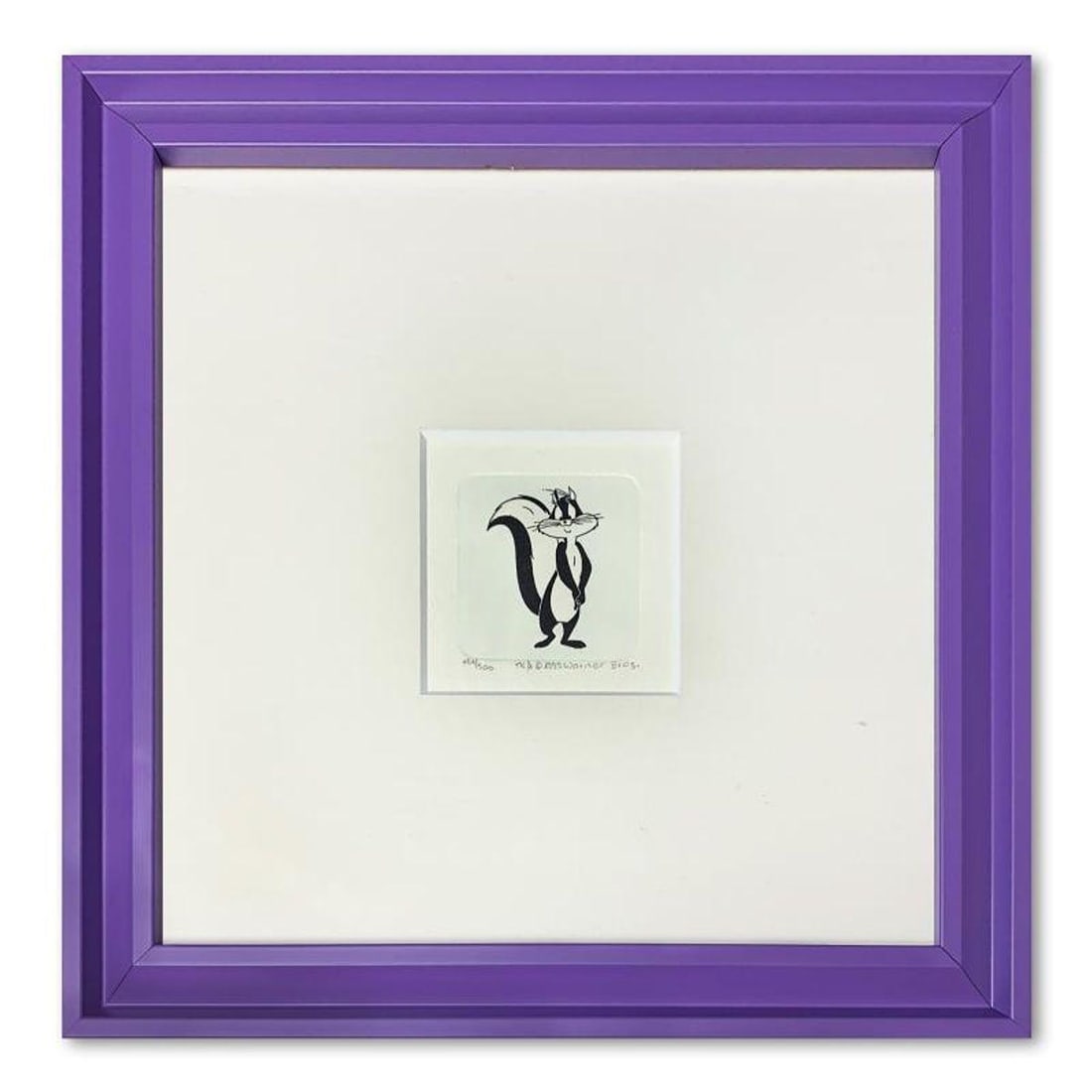 Penelope Pussycat Framed Limited Edition Etching with Hand-Tinted Color and Numbered. (1 of 2)