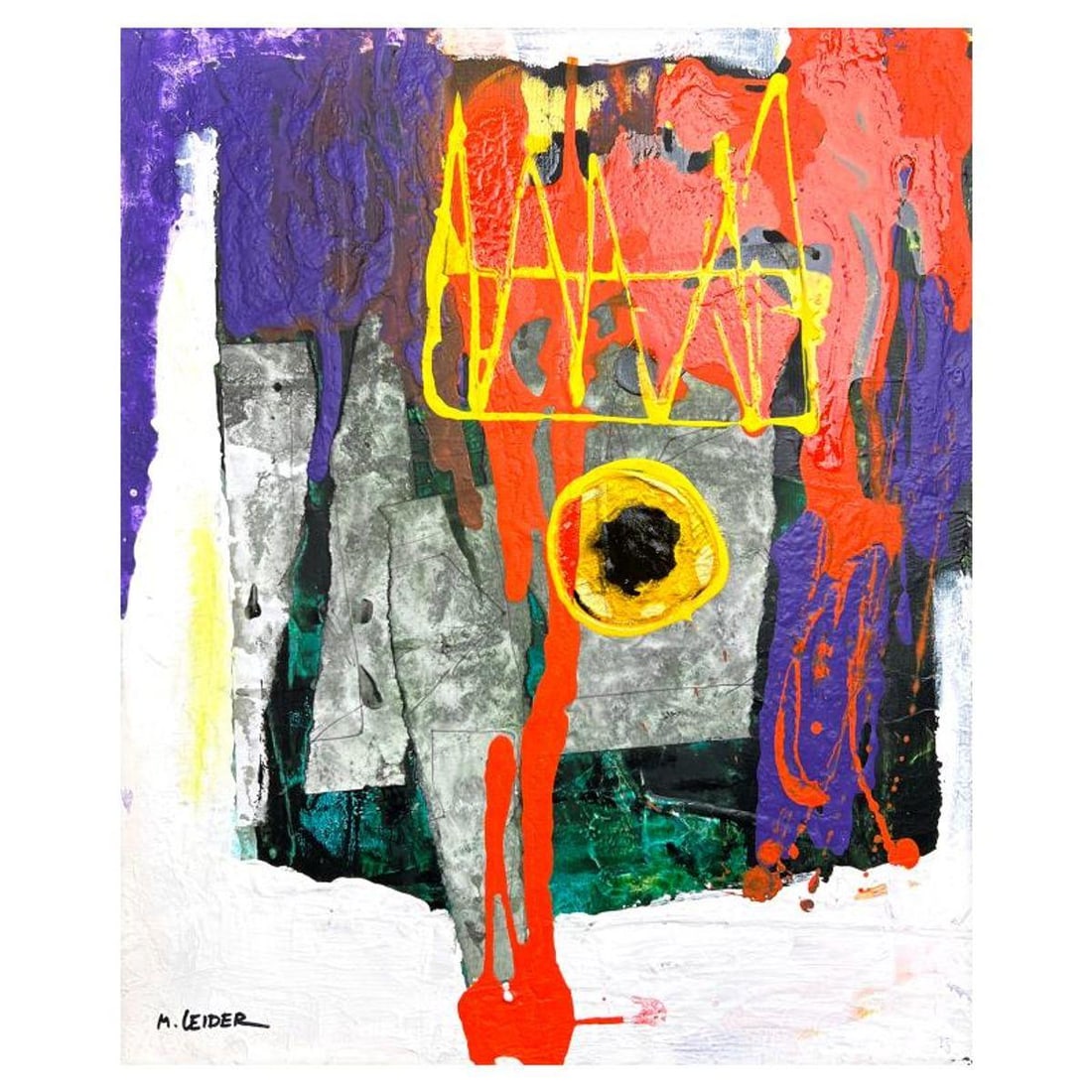 Moshe Leider, Original Painting on Canvas, Hand Signed with Letter of Authenticity. (1 of 2)