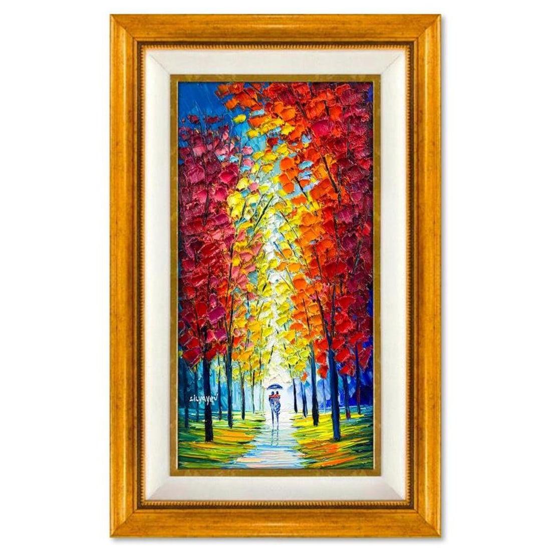 Slava Ilyayev, Framed Original Oil Painting on Canvas, Hand Signed with Letter of Authenticity.: This is an original oil painting on canvas by Slava Ilyayev, hand signed by the artist. This piece comes custom framed. Includes Letter of Authenticity. Measures approx. 32.5" x 19.5" (frame), 25.5" x