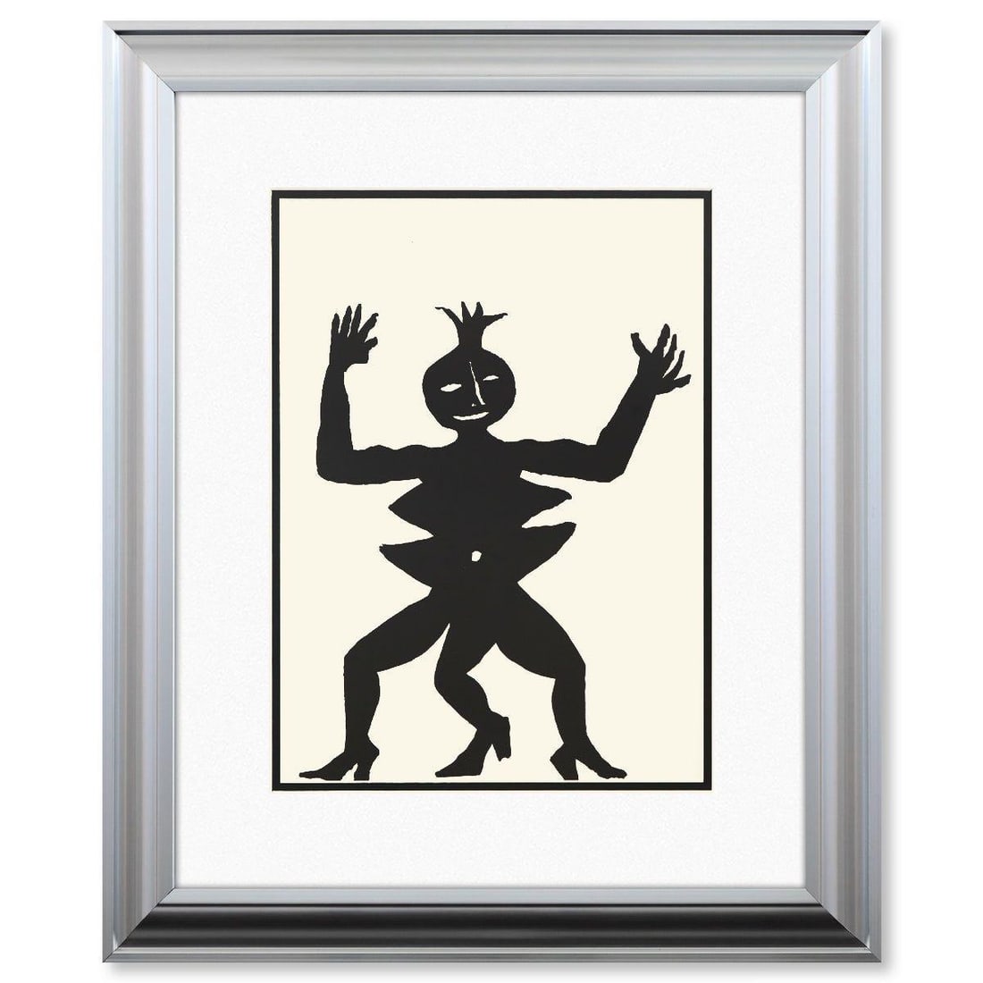 Alexander Calder- Lithograph "DLM212 - MAMA CITRON": Artist: Alexander Calder. Medium: Lithograph. Title: DLM212 - MAMA CITRON. Size: 15" x 11". Measures approx. 23" x 19" (framed). Certificate of Authenticity: Is included. Reference#: 45520.
