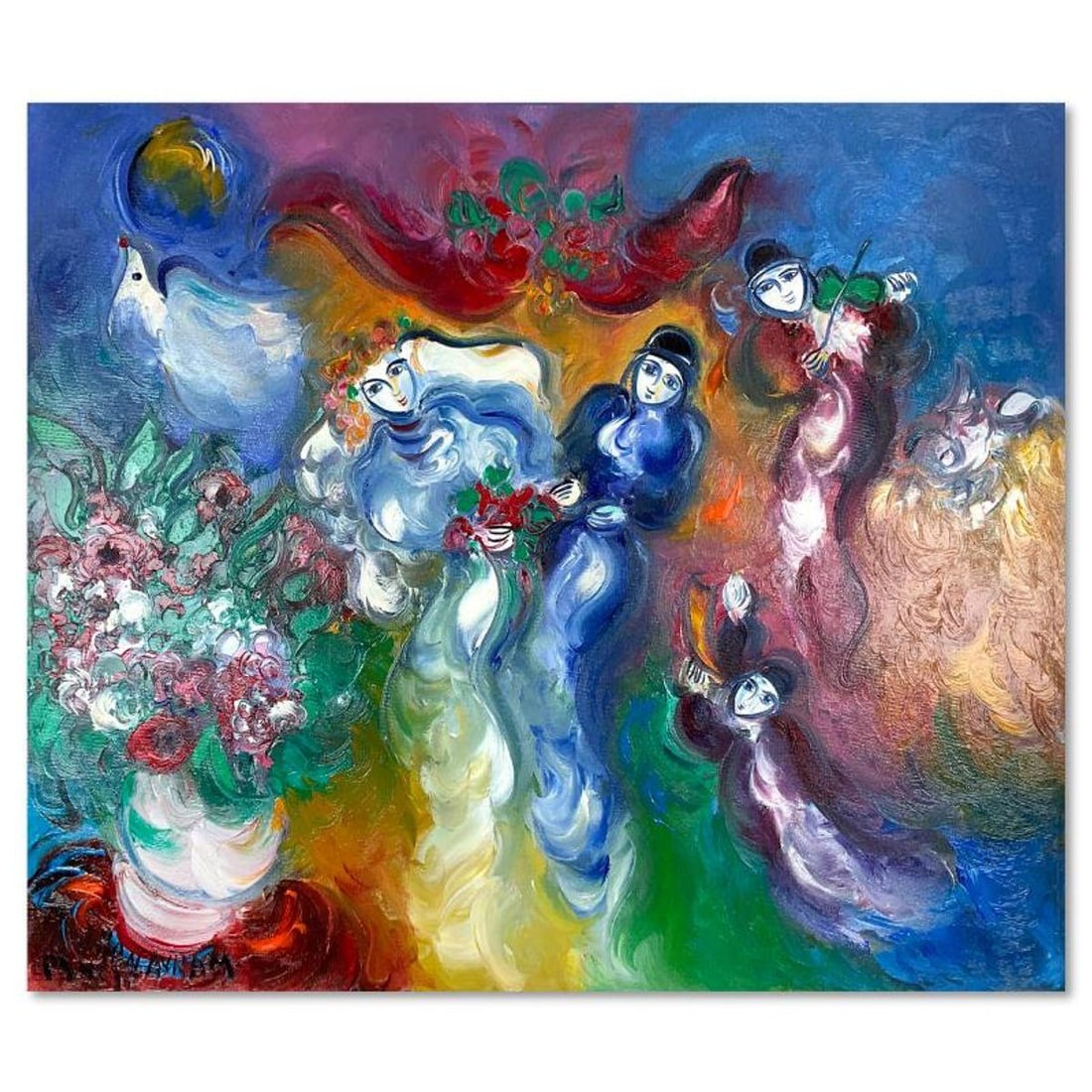 Ben Avram, Original Oil Painting on Gallery Wrapped Canvas, Hand Signed with Letter of Authenticity. (1 of 2)