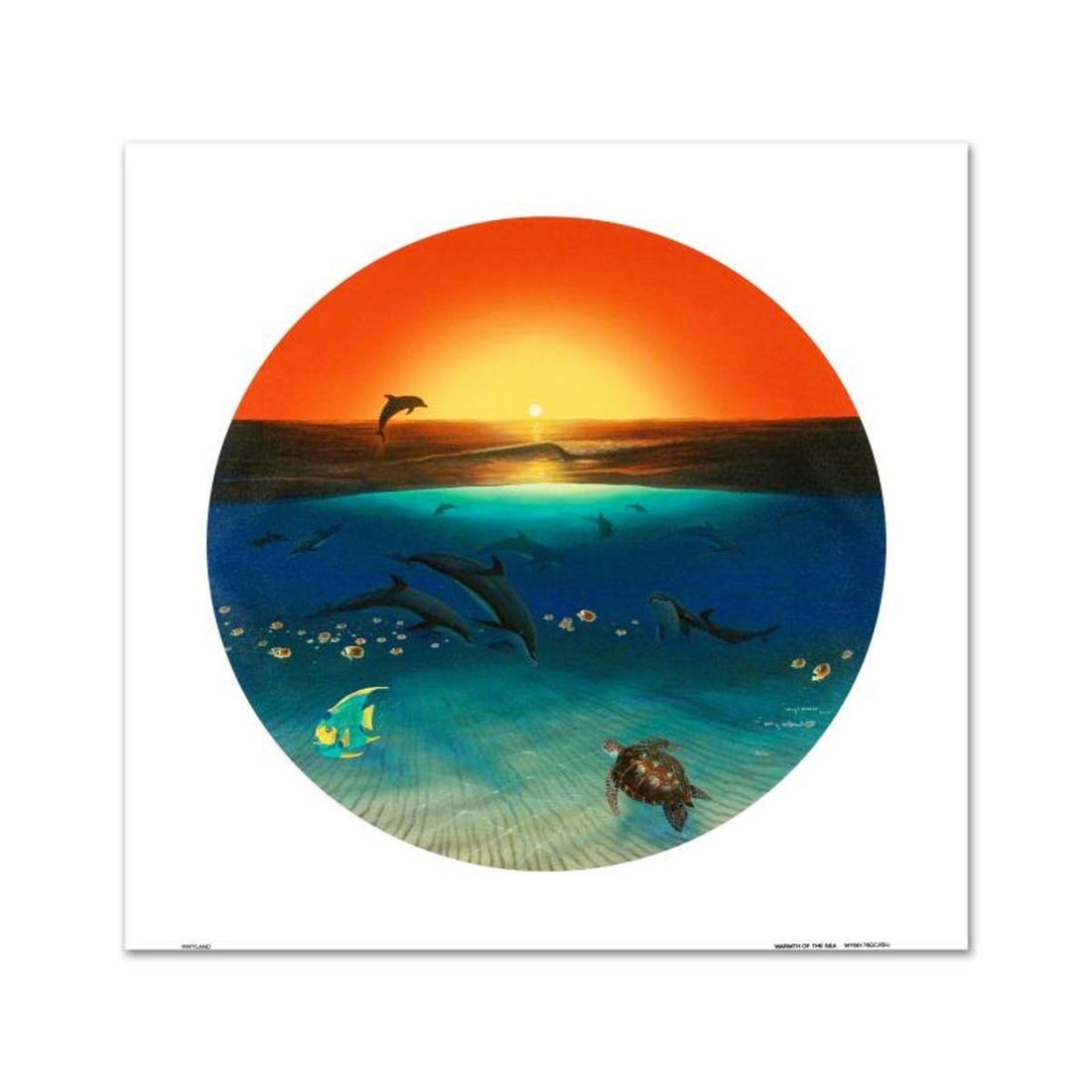 Warmth of the Sea Limited Edition Giclee on Canvas by renowned artist WYLAND, Numbered and Hand: Wyland's true love for nature is so clearly conveyed in each of his brilliantly detailed works. "Warmth of the Sea" is a limited edition giclee on canvas, numbered and hand signed by Wyland! Includes 