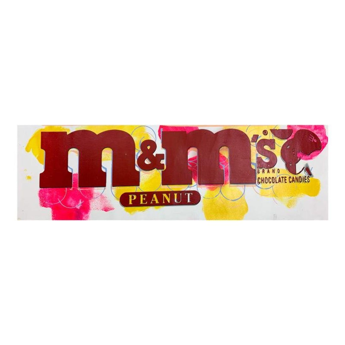 Steve Kaufman (1960-2010), "M&Ms Peanut" Hand Signed and Numbered Limited Edition Hand Pulled (1 of 2)
