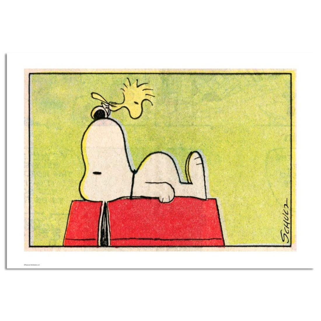 Peanuts, "Yes" Hand Numbered Limited Edition Fine Art Print with Certificate of Authenticity.: A vibrant and striking edition portraying the simple yet emotive art of Charles. M. Schulz, creator of PEANUTS . You'll love the color, it really POPS in person! It looks incredible on the wall and wi