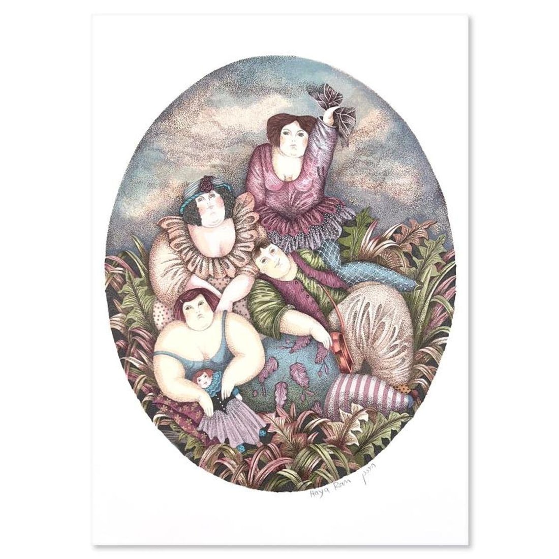 Haya Ran, Hand Signed, Numbered Limited Edition with Letter of Authenticity.: This is a limited edition on paper by Haya Ran. The piece comes hand signed by the artist, numbered, and with a letter of authenticity. Measures approximately 15" x 12". Reference#: 93299.