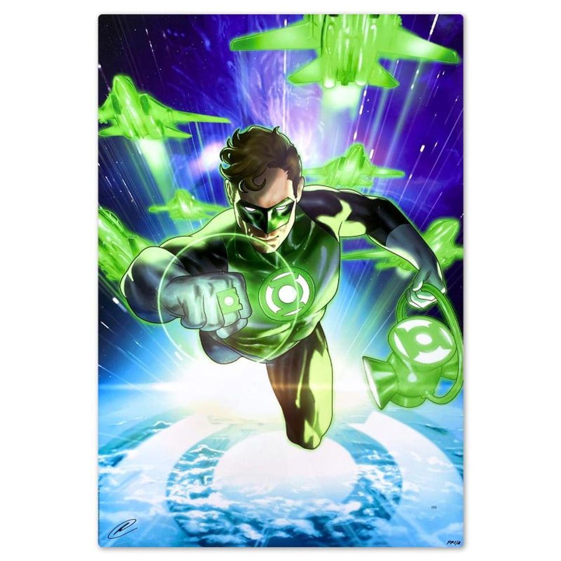 DC Comics & Taurin Clarke, "The Green Lantern: Hal Jordan" Limited Edition on Aluminum, PP Numbered (1 of 2)