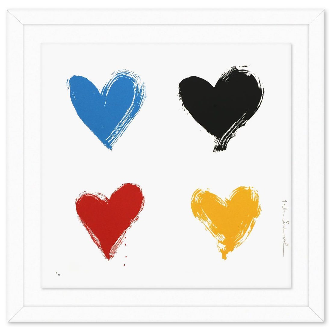 Mr Brainwash- 4-Color Silkscreen on Paper "All You Need Is He[Art], 2021": Artist: Mr Brainwash. Medium: 4-Color Silkscreen on Paper. Title: All You Need Is He[Art], 2021. Size: 18" x 18". Measures approx. 23" x 23" (framed). Signature: Hand signed and numbered. Certificate 