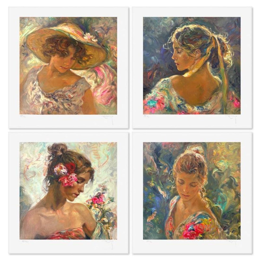Royo, "Todas Las Luces Del Dia (Suite)" Limited Edition Printer's Proof Serigraph, Numbered and Hand: Todas Las Luces Del Dia is a 4-piece limited edition printer's proof serigraph suite on paper by Royo. Each piece is hand signed by the artist and has matching numbers. Includes Letter of Authenticity