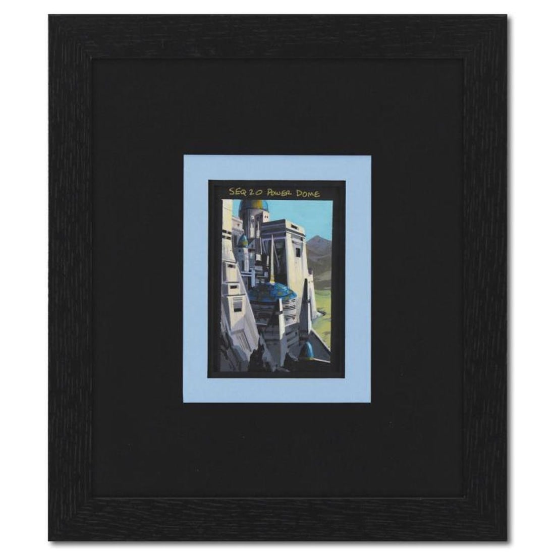 Marvel Comics, "Seq 20 Power Dome" Framed Original Story Board Production Painting with Letter of: Seq 20 Power Dome is an original story board production painting on paper from the Marvel animated series Avengers: Earth's Mightiest Heroes. This piece comes framed and includes Letter of Authenticit