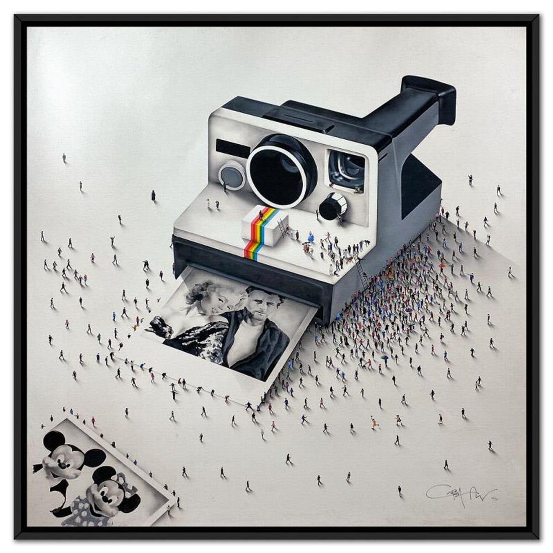 Craig Alan, "Populus: Red Carpet Capture" Framed Limited Edition on Canvas, Numbered and Hand Signed: Red Carpet Capture is a limited edition giclee on canvas by Craig Alan. This piece comes from the Alan's "Populus" series and is numbered and hand signed by the artist. This piece comes custom