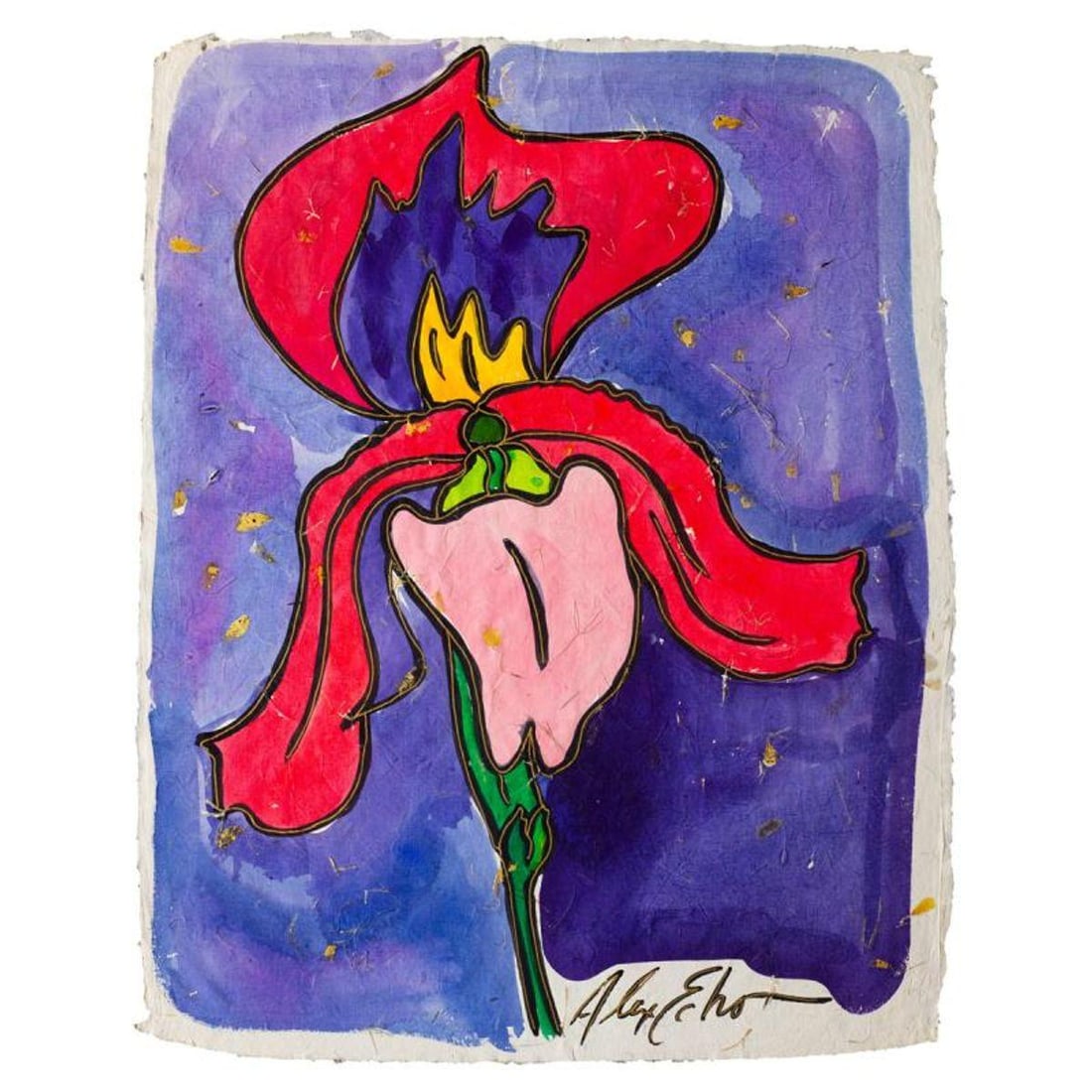 Alex Echo, "Untitled" Hand Signed Original Painting with Letter of Authenticity. (1 of 1)