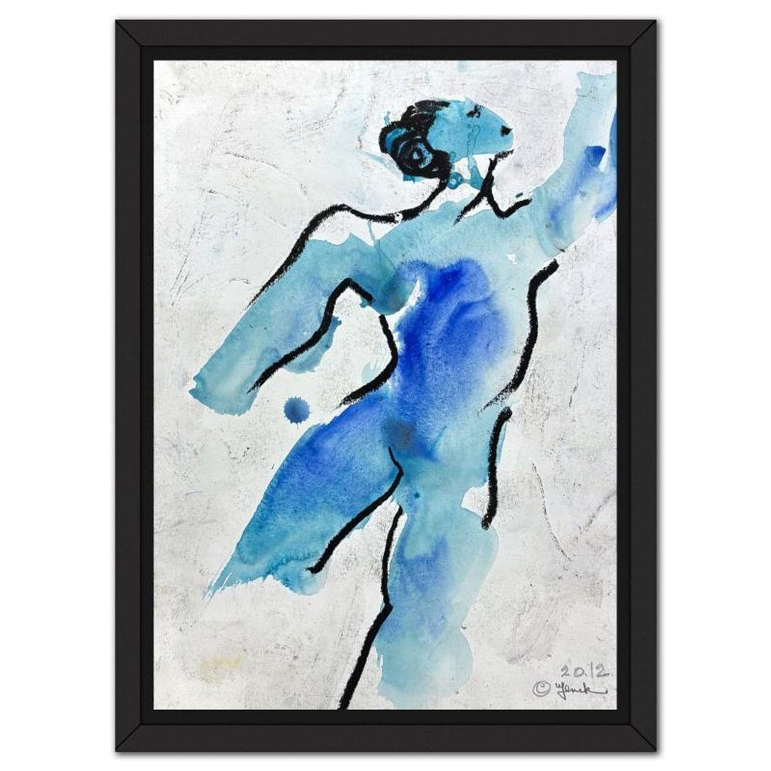 Jenik Cook, Framed Hand Signed Original Painting with Letter of Authenticity. (1 of 2)