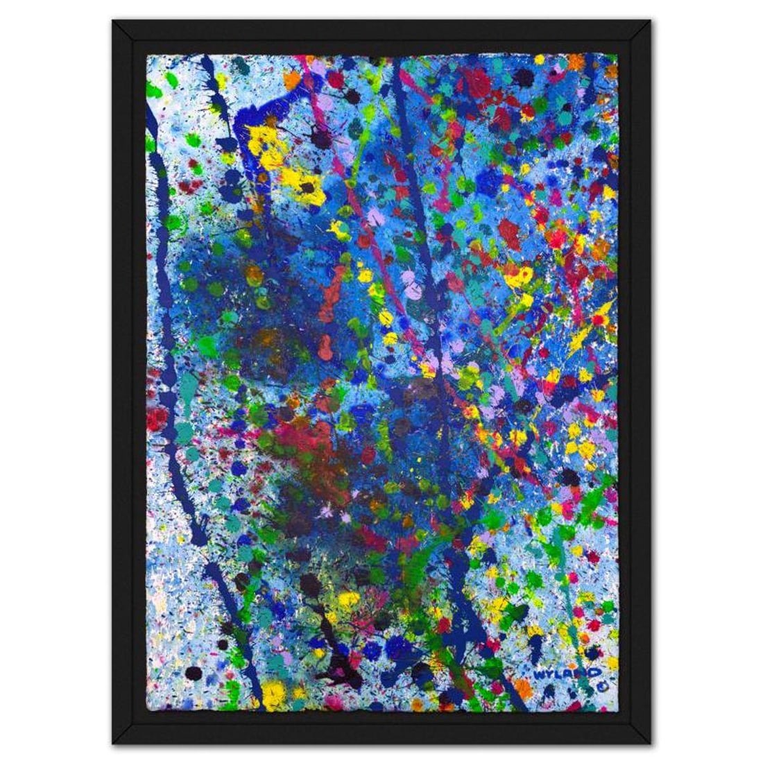 Wyland, Framed Original Watercolor Painting, Hand Signed with Letter of Authenticity.: This is an original watercolor painting on paper by Wyland, hand signed by the artist. This piece comes custom framed. Includes Letter of Authenticity. Measures approx. 48" x 34" (frame), 40" x 26" (i