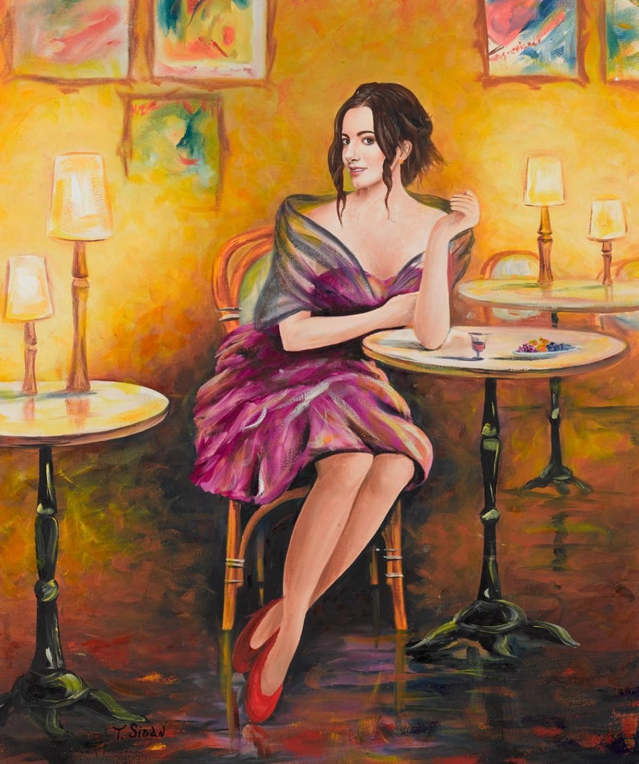Taras Sidan- Original Giclee on Canvas "Smile": Artist: Taras Sidan. Medium: Original Giclee on Canvas. Title: Smile. Size: 24" x 20". Signature: Hand Signed by the Artist. Certificate of Authenticity: From the publisher. Reference#: 21020.