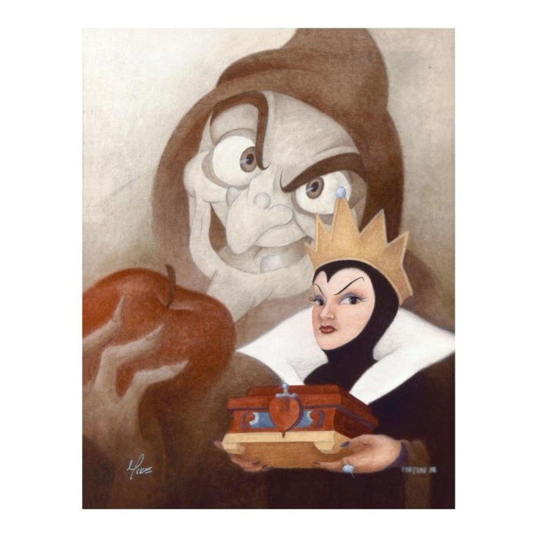 Mike Kupka, "More Fair Than Thee" Limited Edition on Canvas from Disney Fine Art, Numbered and Hand: More Fair Than Thee is a limited edition giclee on canvas by Mike Kupka, numbered and hand signed by the by the artist. This piece is licensed by Disney Fine Art. Includes Letter of Authenticity. Meas
