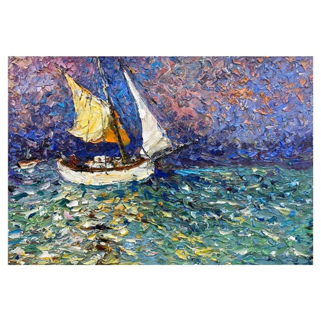 Mani, Original Acrylic Painting on Canvas, Hand Signed with Letter of Authenticity.: This is an original acrylic painting on canvas by Mani, hand signed by the artist. Includes Letter of Authenticity. Measures approx. 24" x 36" (image).