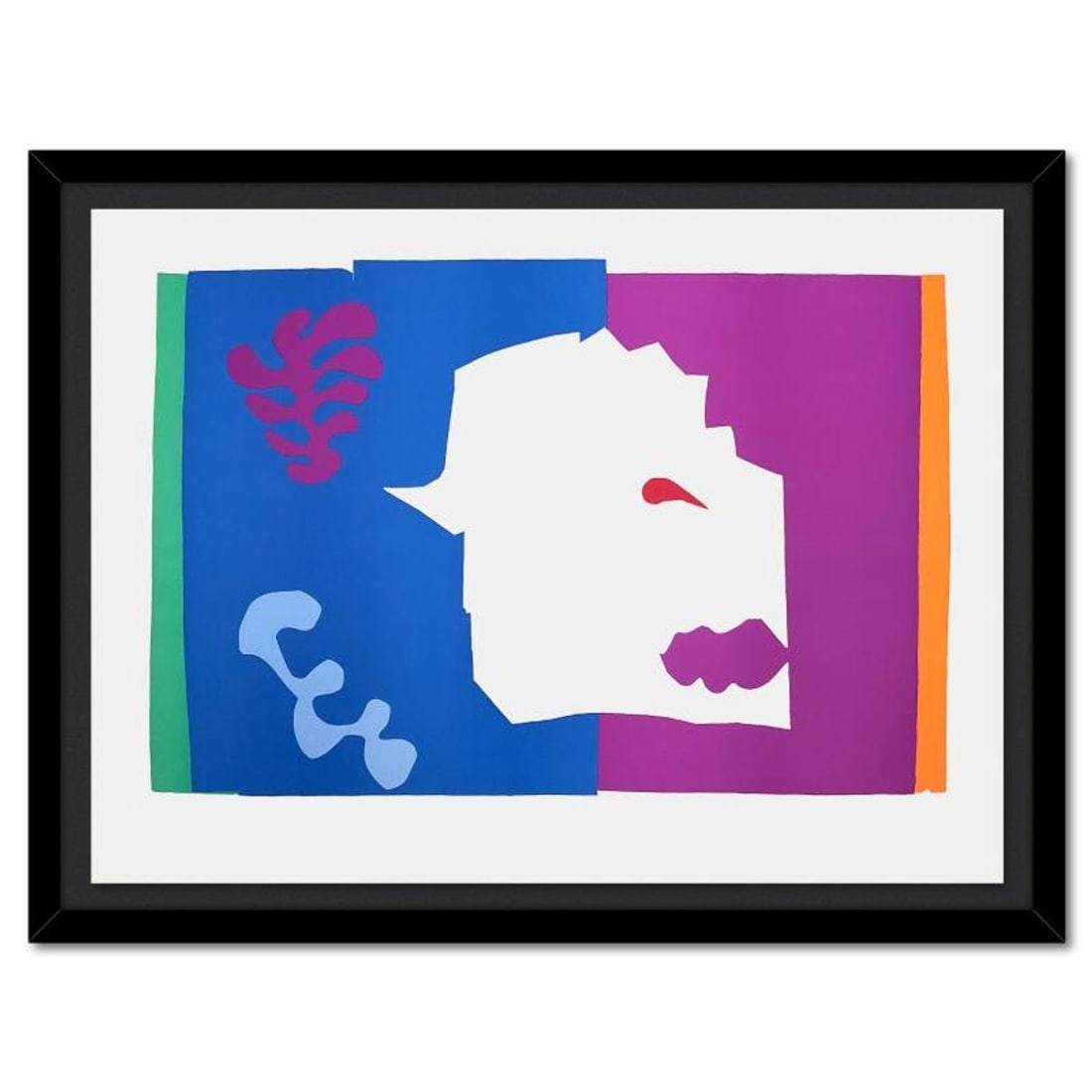 Henri Matisse 1869-1954 (After), "Le Loup (The Wolf)" Framed Limited Edition Lithograph with: Le Loup (The Wolf) is a limited edition lithograph by Henri Matisse (1869-1954). This piece comes from an edition of 200 authorized by the Matisse Estate; the edition number is not on the piece itself
