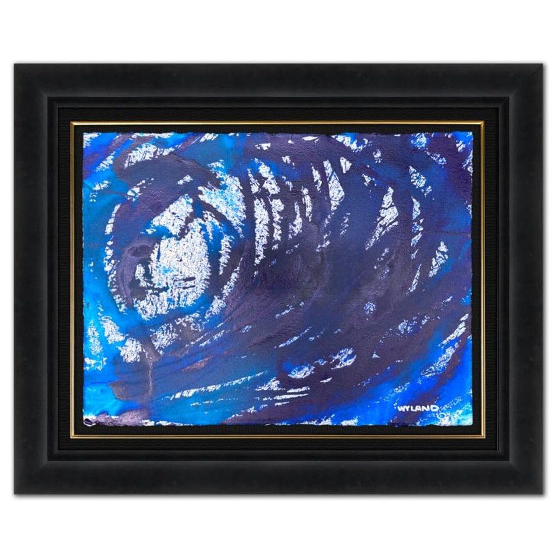 Wyland, "Untitled Abstract" Framed Original Painting on Paper, Hand Signed with Letter of: This is an original watercolor painting on paper by Wyland, hand signed by the artist. This piece comes custom framed. Includes Letter of Authenticity. Measures approximately 31" x 38.5" x (framed), 2