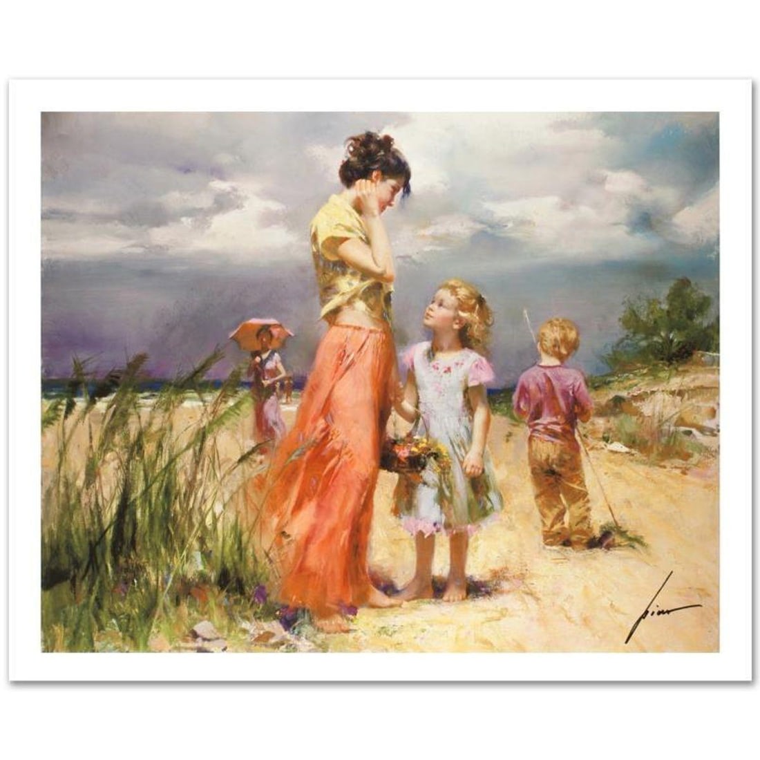 Pino (1939-2010), "Remember When" Hand Signed Limited Edition on Canvas with Certificate of: Remember When is a limited edition giclee on canvas by Pino (1939-2010), numbered and hand signed by the artist. Includes Certificate of Authenticity. Measures approximately 10" x 12". Reference#: 929