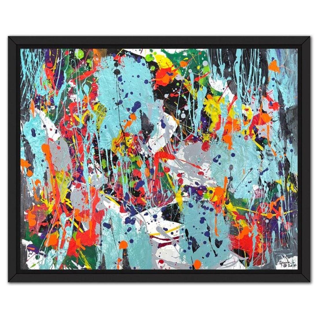 Jenik Cook, Framed Hand Signed Original Painting with Letter of Authenticity.: This is an original acrylic painting on paper by Jenik Cook. Hand signed by the artist, it includes Letter of Authenticity. This piece comes from the artist's personal collection. Measures approximate