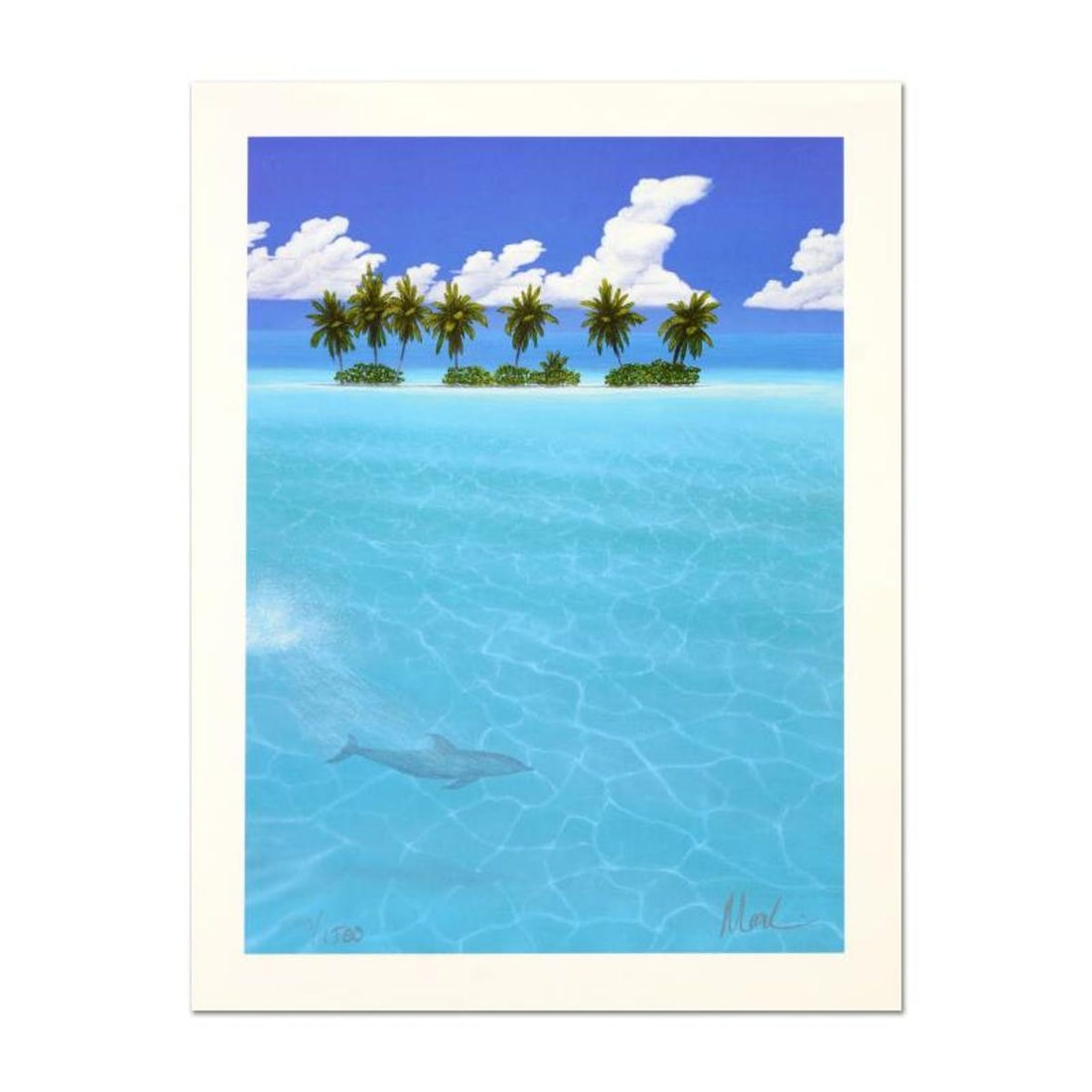 Dan Mackin, "Fancy Jumper (right)" Limited Edition Lithograph, Numbered and Hand Signed with Letter: Fancy Jumper (right) is a limited edition lithograph on paper by Dan Mackin, numbered and hand signed by the artist. Includes Letter of Authenticity. Measures approx. 12" x 16" (border), 10" x 14"