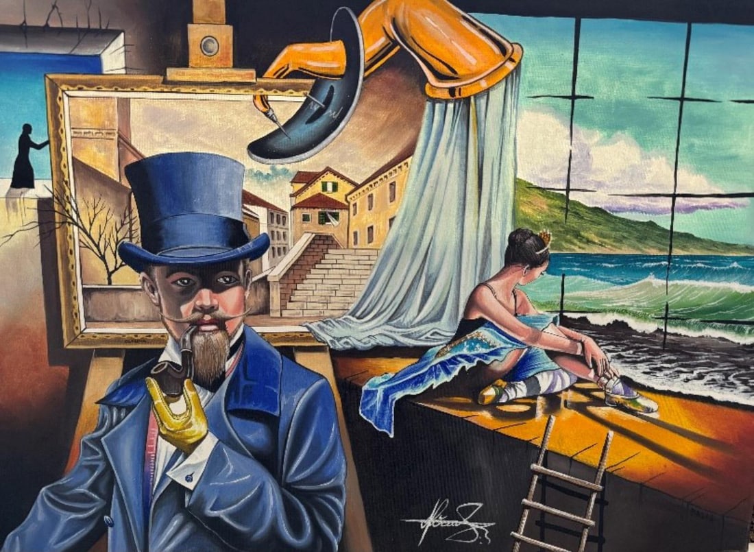 Mihai Adriana- Original painting on canvas: Artist: Mihai Adriana. Medium: Original painting on canvas. Size: 18" x 24". Reference#: 62166.