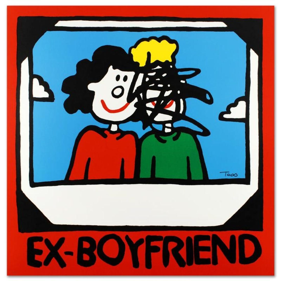 Ex-Boyfriend Limited Edition Lithograph by Todd Goldman, Numbered and Hand Signed with Certificate (1 of 2)