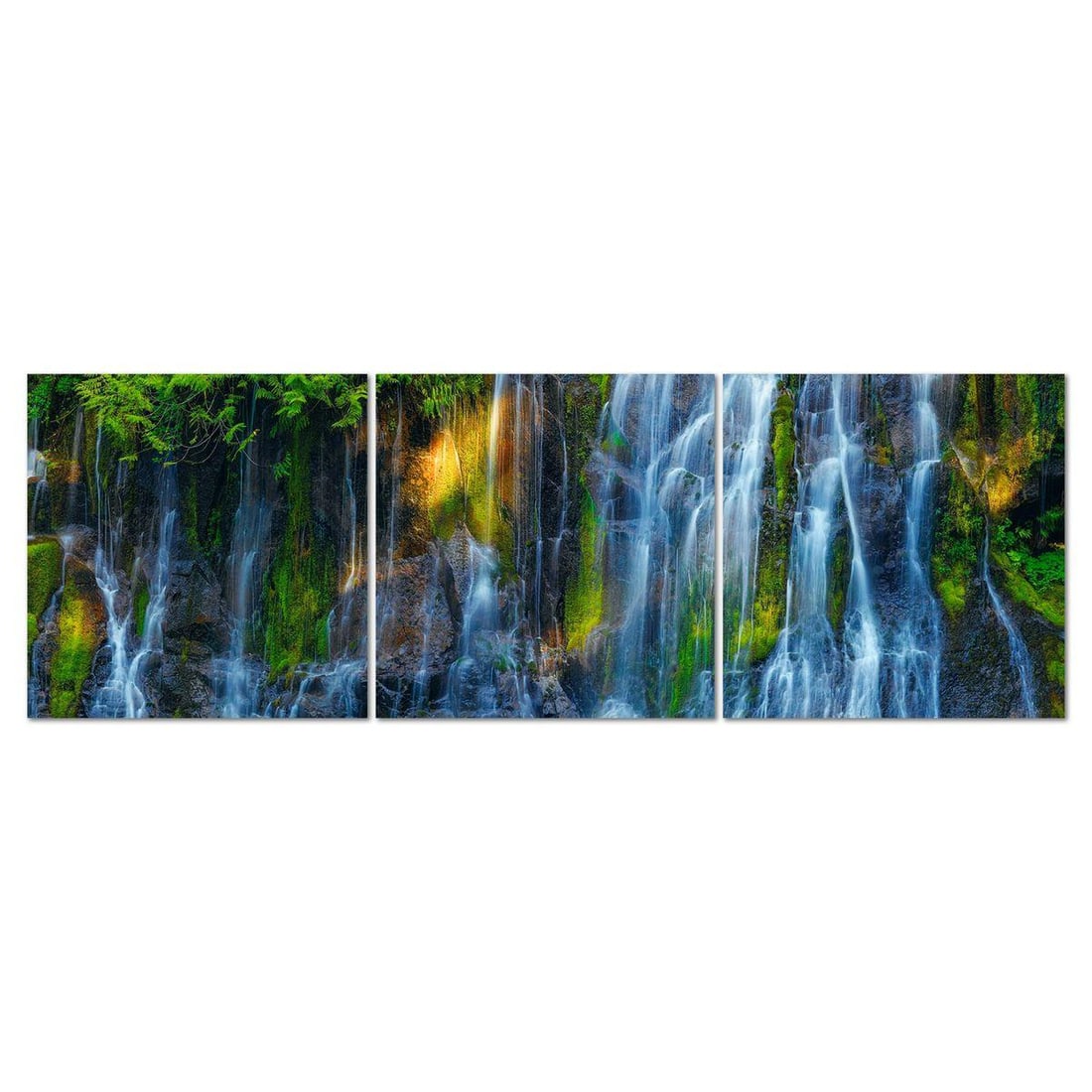 Peter Lik- Limited Edition Photograph (Triptych) "Sunrise Falls" (1 of 5)