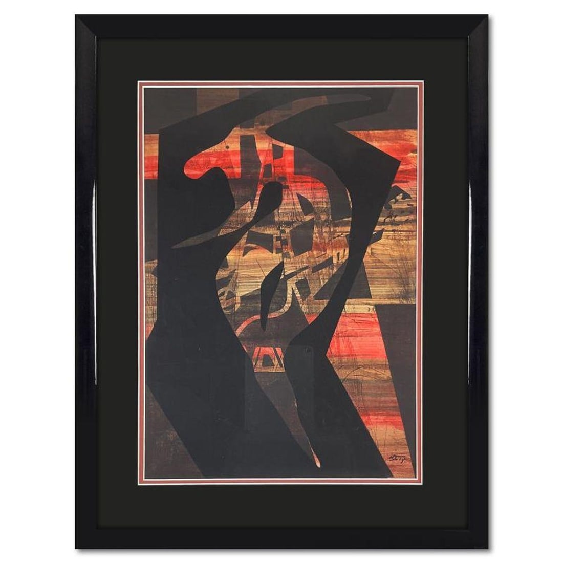 Neal Doty (1941-2016), Framed One-of-a-Kind Mixed Media, Hand Signed with Letter of Authenticity. (1 of 2)