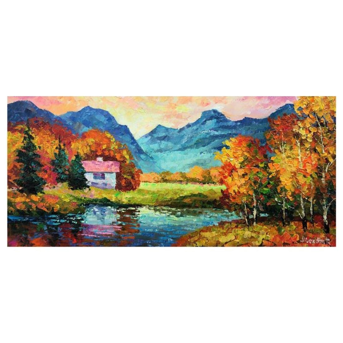 Alexander Antanenka, "There is No Place Like Home" Original Painting on Canvas, Hand Signed with: There is No Place Like Home is an original oil painting on stretched canvas by Alexander Antanenka. Hand signed by the artist, the piece comes with a letter of authenticity. Measures approximately 14"