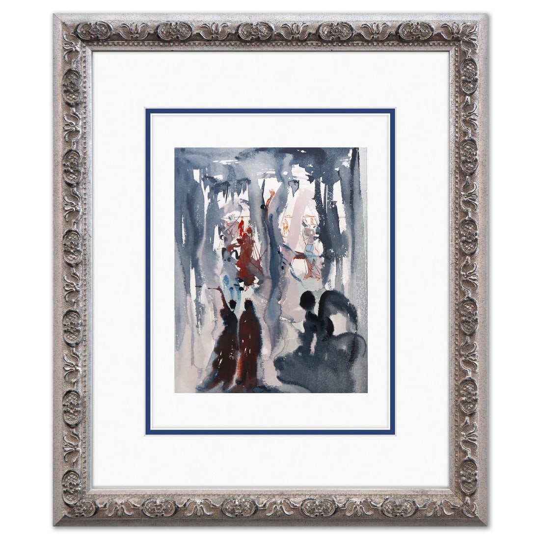 Salvador Dali- Original Color Woodcut on B.F.K. Rives Paper "Paradise 13": Artist: Salvador Dali. Medium: Original Color Woodcut on B.F.K. Rives Paper. Title: Paradise 13. Size: 13" x 10". Measures approx. 20" x 16" (framed). Certificate of Authenticity: Is included.