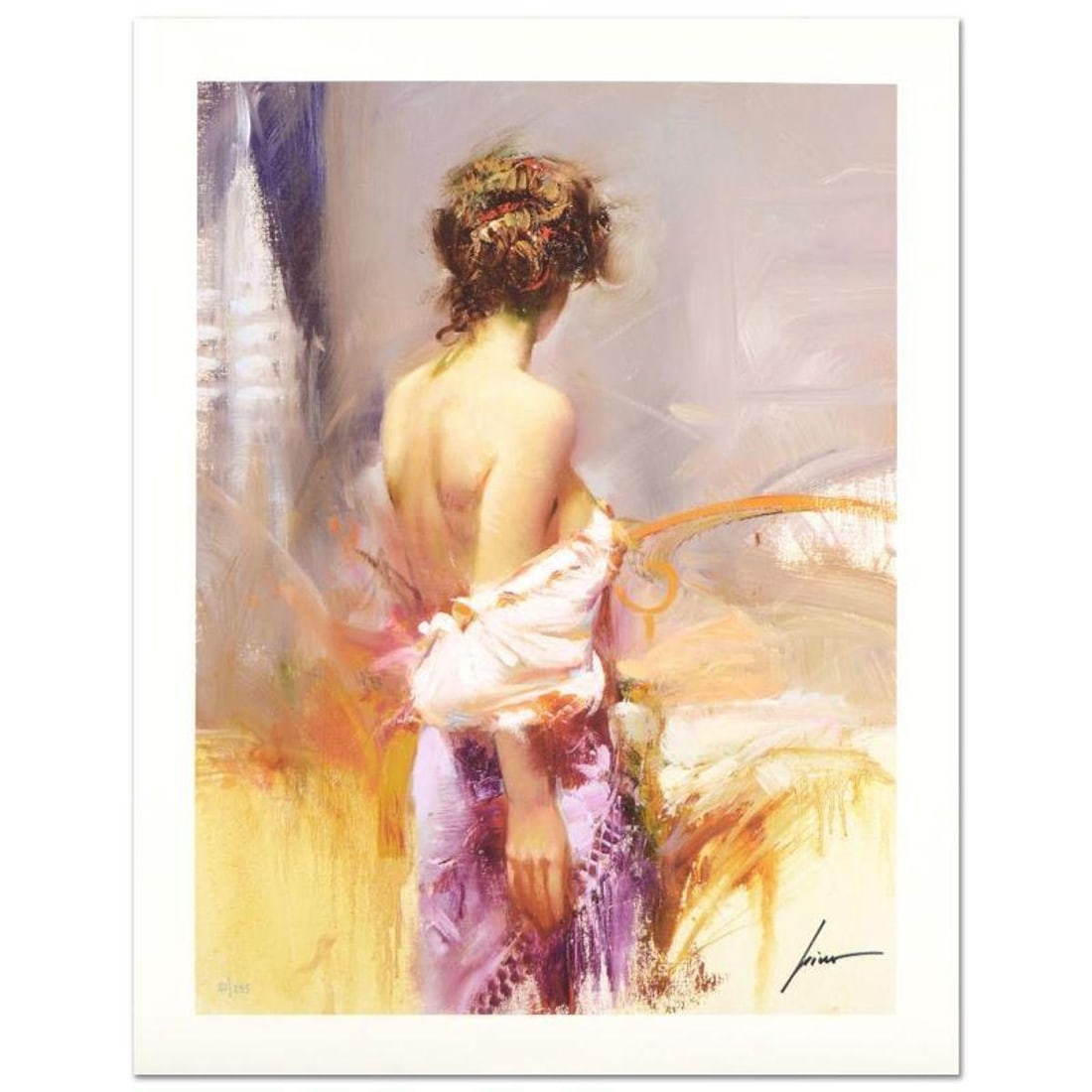 Pino (1939-2010), "Twilight" Hand Signed Limited Edition with Certificate of Authenticity. (1 of 1)