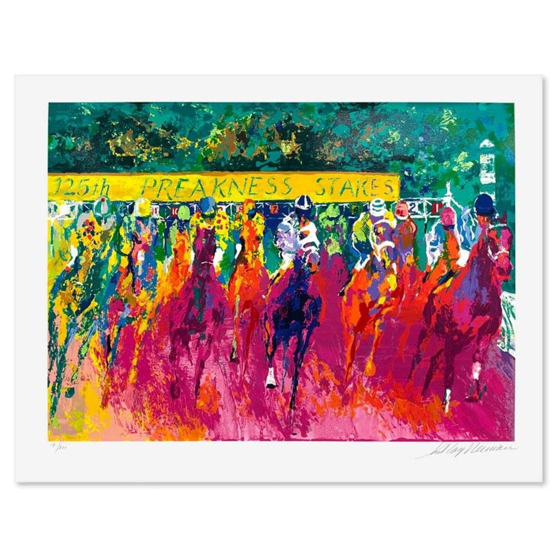 LeRoy Neiman (1921-2012), "125th Preakness Stakes" Limited Edition Serigraph, Numbered 191/300 and (1 of 2)