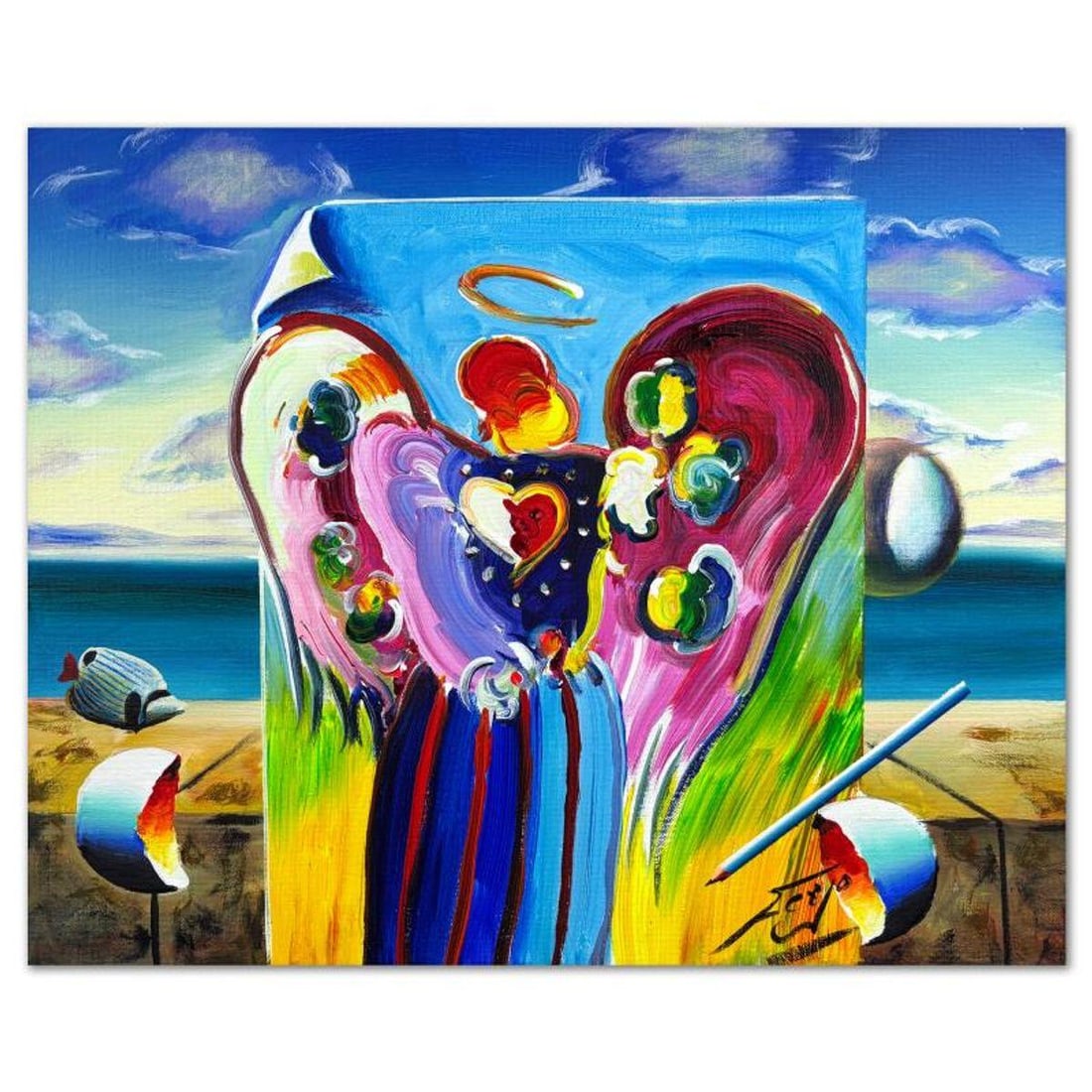 Ferjo, Original Acrylic Painting on Canvas, Hand Signed with Letter of Authenticity.: This is an original acrylic painting on stretched canvas by Ferjo, hand signed by the artist. Includes Letter of Authenticity. Measures approx. 16" x 20" (image).