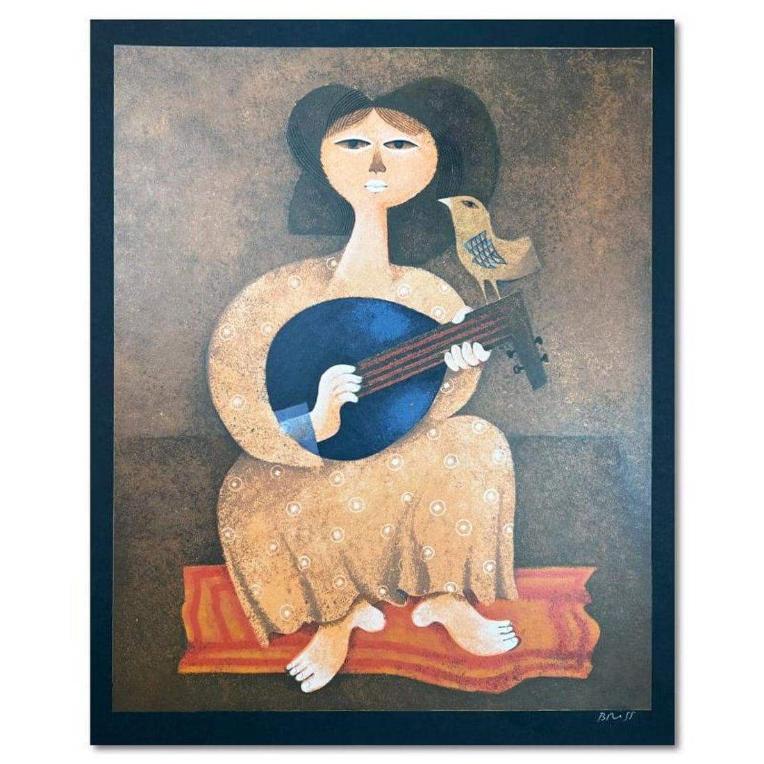 Samy Briss, Limited Edition Serigraph, Hand Signed and Numbered with Letter of Authenticity.: This is a limited edition serigraph on paper by Samy Briss. The piece comes hand signed by the artist, numbered, and with a letter of authenticity. Measures approximately 23" x 19". Reference#: 89959.
