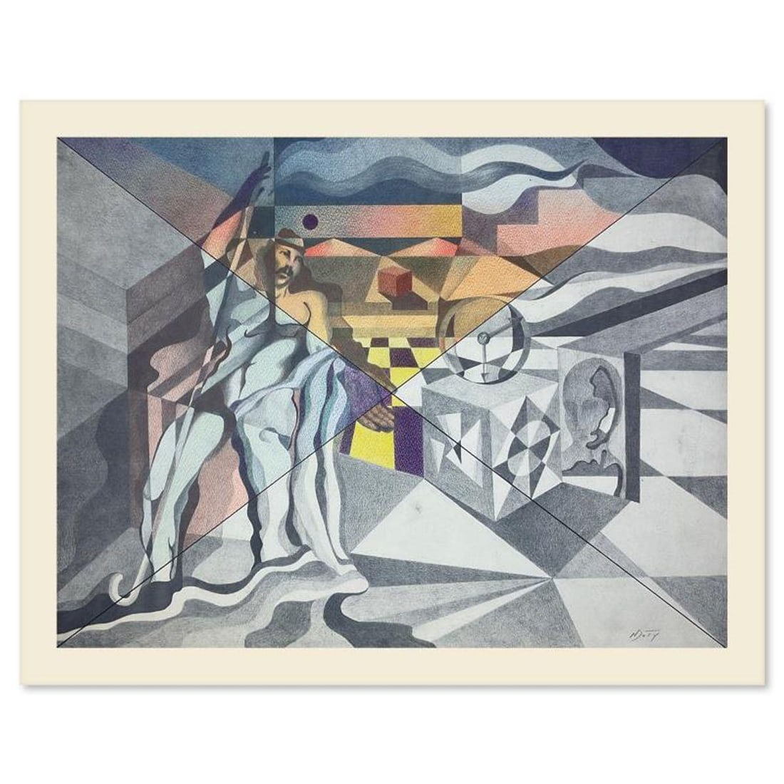 Neal Doty (1941-2016), Original Mixed Media, Hand Signed with Letter of Authenticity. (1 of 2)