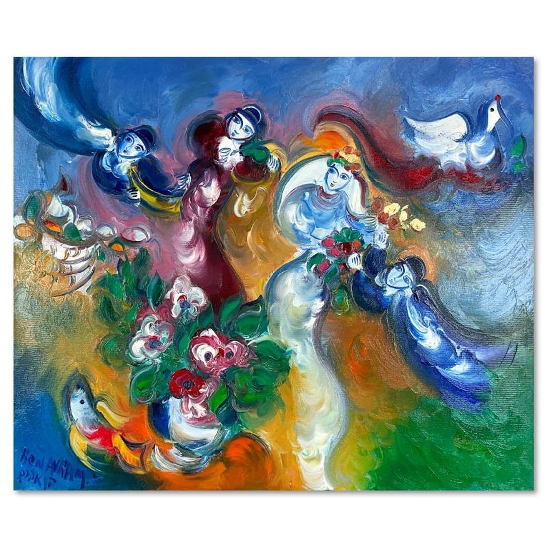 Ben Avram, Original Oil Painting on Gallery Wrapped Canvas, Hand Signed with Letter of Authenticity.: This is an original oil painting on canvas by Ben Avram, hand signed by the artist. This piece comes gallery wrapped. Includes Letter of Authenticity. Measures approx. 24" x 20" (image).