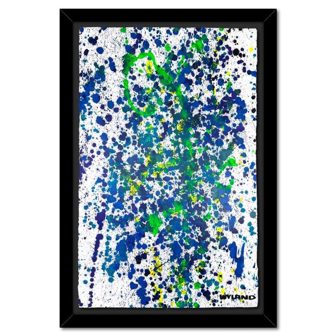 Wyland- Original Watercolor Painting on Deckle Edge Paper "Untitled": Artist: Wyland. Medium: Original Watercolor Painting on Deckle Edge Paper. Title: Untitled. Size: 40" x 26". Measures approx. 48" x 34" (framed). Signature: Hand signed. Certificate of Authenticity: I