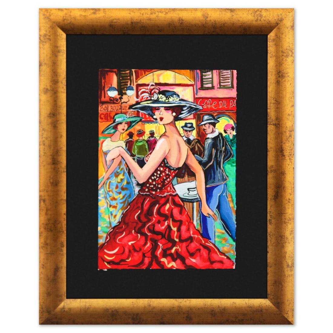 Patricia Govezensky- Original Watercolor "Cafe de la Mode" (1 of 2)
