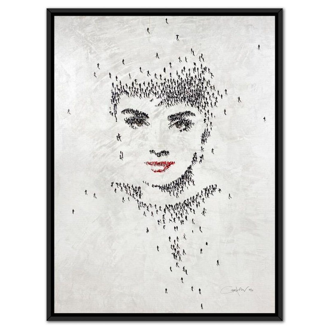 Craig Alan, "Populus: Quiet Gaze" Framed Limited Edition on Canvas, Numbered and Hand Signed with (1 of 2)