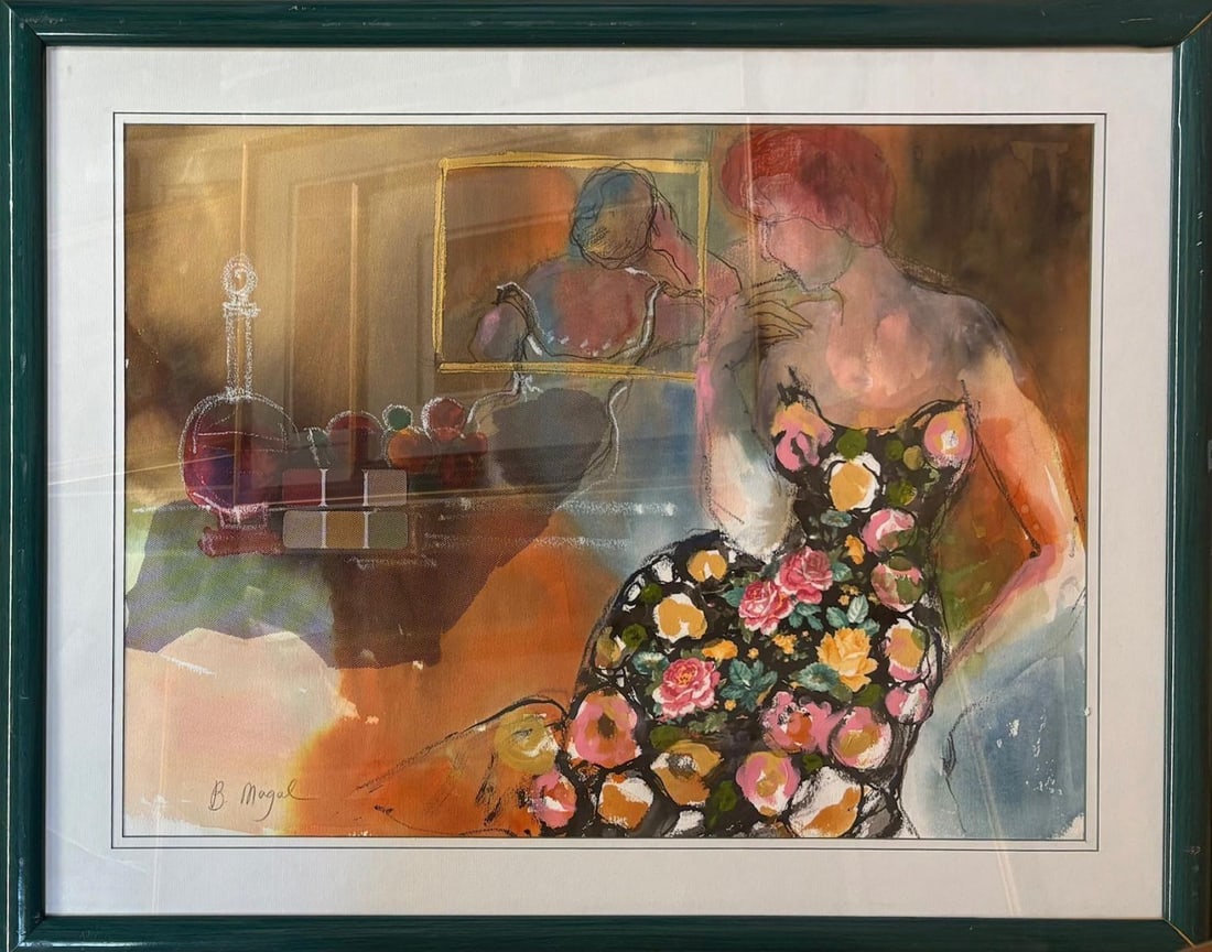 BatÃ­a Magal- Original watercolor on paper: Artist: BatÃ­a Magal. Medium: Original watercolor on paper. Measures approx. 30" x 40" (framed). Signature: Hand Signed. Reference#: 33521.