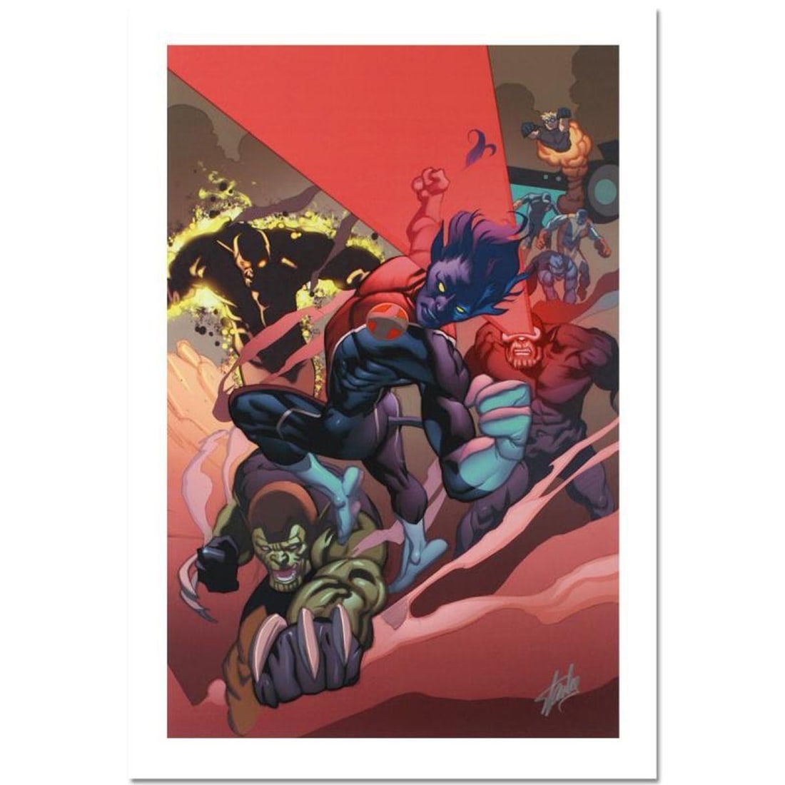 Stan Lee Signed, Marvel Comics Limited Edition Canvas 1/10 "Secret Invasion: X-Men #1" with: Secret Invasion: X-Men #1 is a limited edition giclee on canvas with art by Cary Nord. Officially licensed by Marvel, this piece is numbered 1/10 and hand signed by creative legend Stan Lee (1922-2018