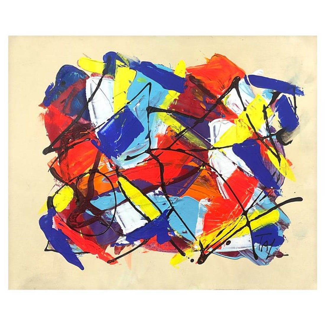 Inbar Tal, Original Painting on Canvas, Hand Signed with Letter of Authenticity.: This is an original painting on canvas by Inbar Tal, hand signed by the artist. Includes Letter of Authenticity. Measures approx. 20" x 24" (image).