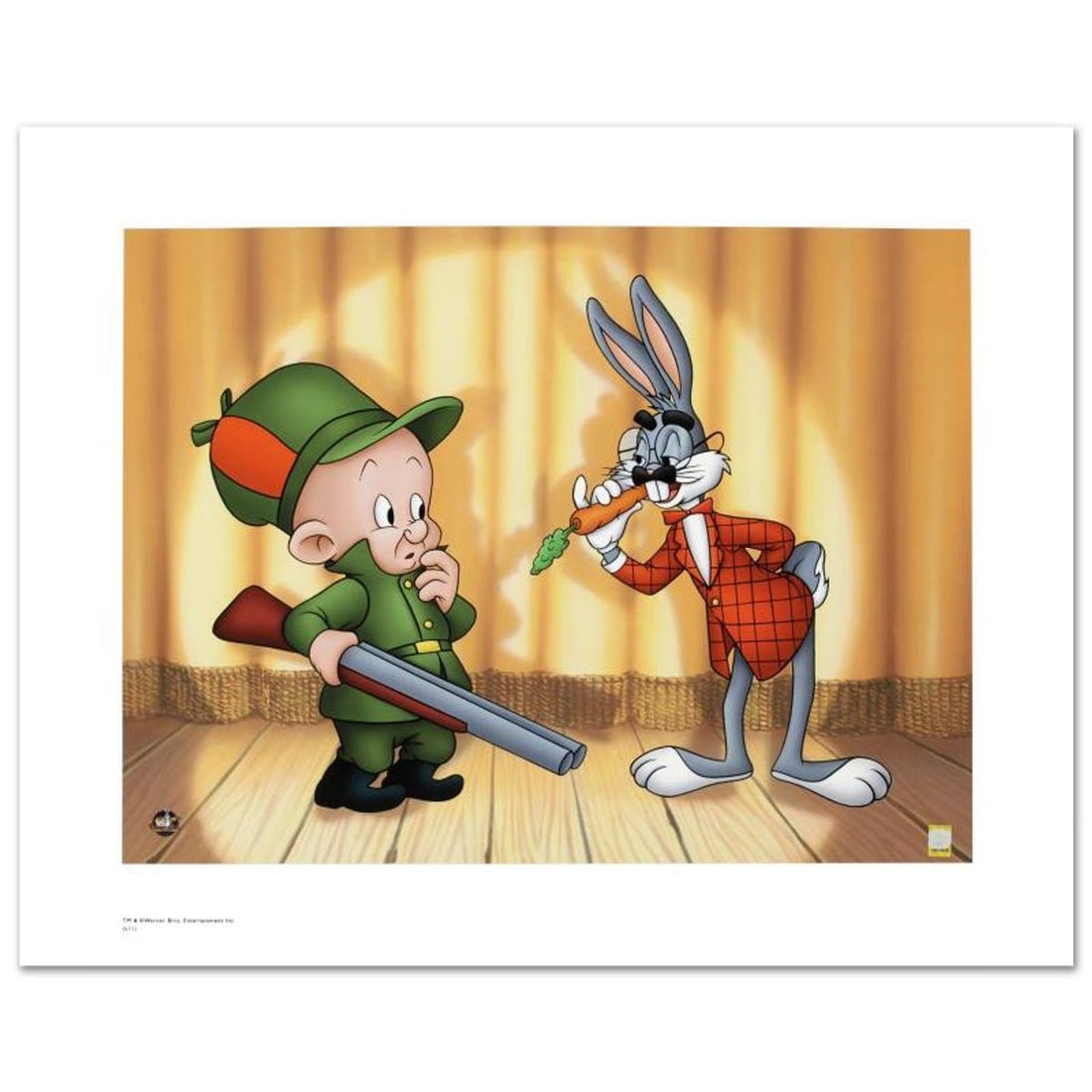 Groucho Bugs Limited Edition Giclee from Warner Bros., Numbered with Hologram Seal and Certificate: Groucho Bugs is a limited edition giclee on paper from Warner Bros., numbered with hologram seal of Authenticity. Also, includes Certificate of Authenticity! Measures approx. 20" x 16" (with border), 